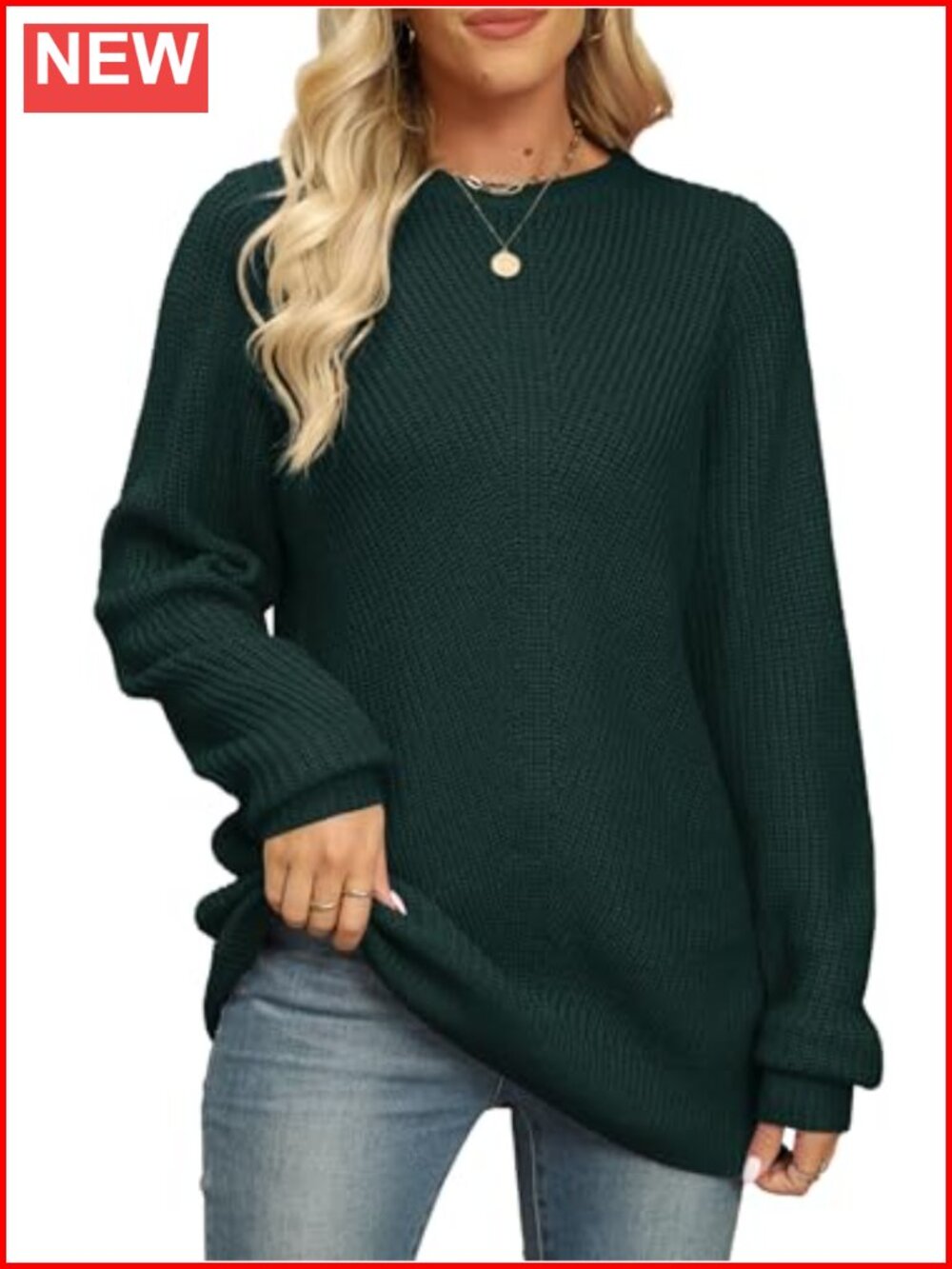 Womens Plus Size Chunky Cable Knit Pullover Sweater Long Sleeve Tunic